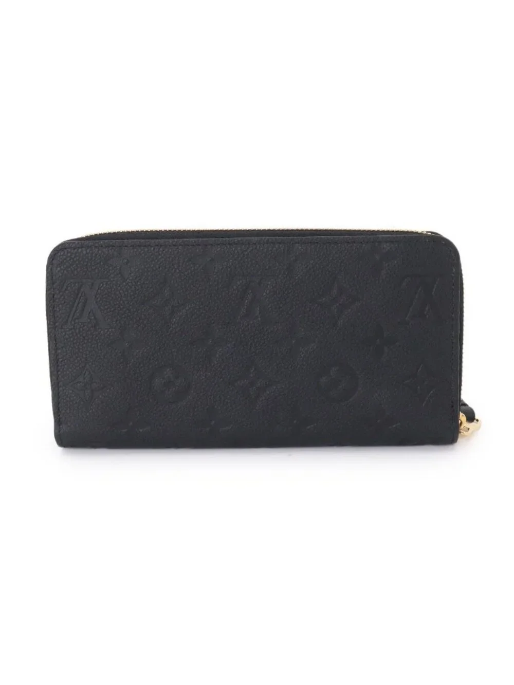 Louis Vuitton Monogram Empreinte Zippy Wallet Leather Noir